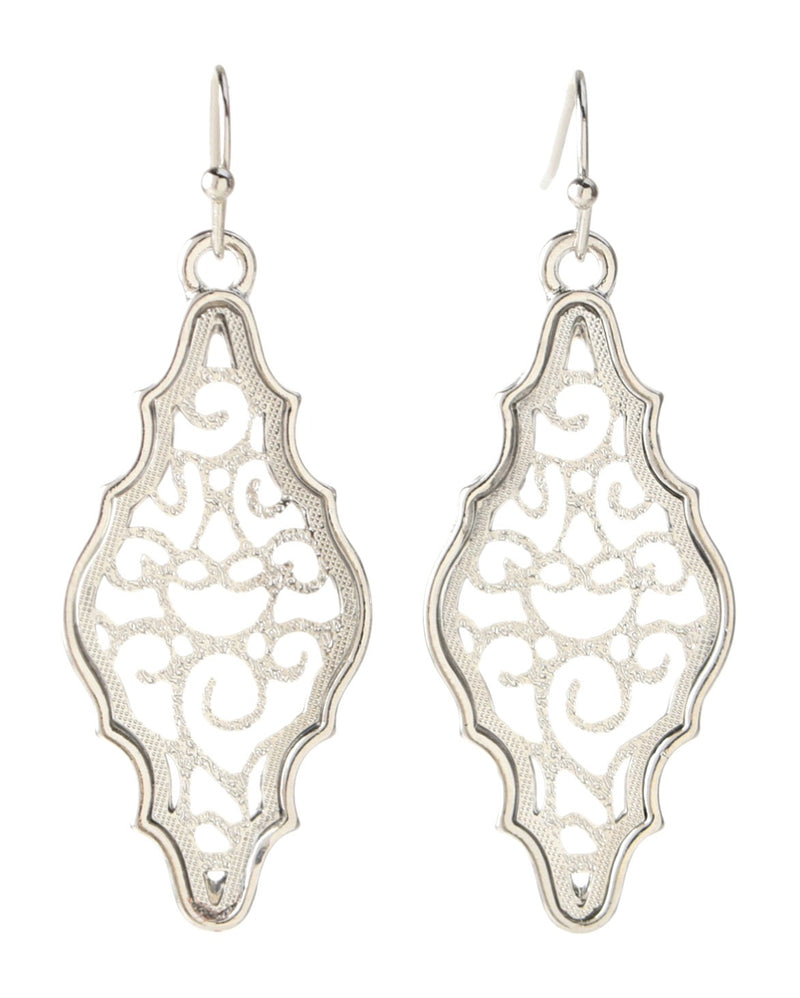 Buy Silver Linings Bead Handmade Silver Filigree Dangle Earrings Online –  Okhaistore